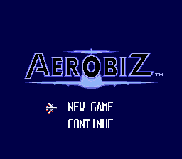 Aerobiz title screen for Sega Genesis